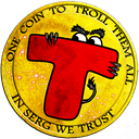 Logo der Kryptowährung Trollcoin TROLL